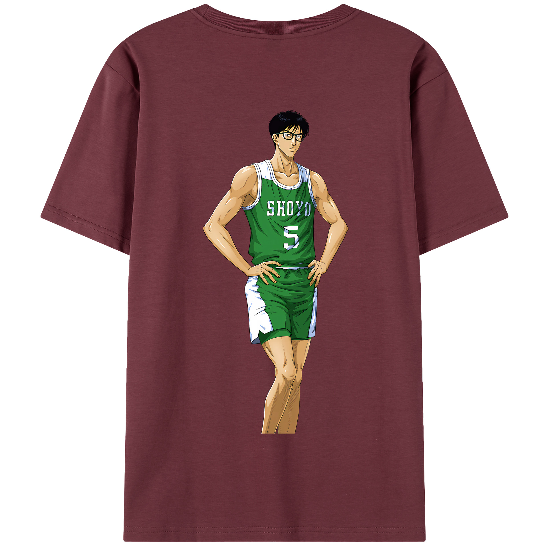 SLAM DUNK／スラムダンク 綿100％半袖Tシャツ（背面プリント）